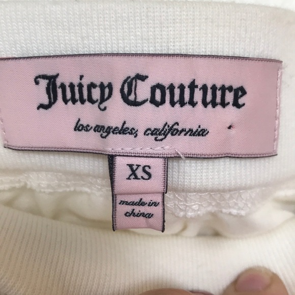 Juicy Couture ivory circle eyelet mini skirt Sz XS - Picture 3 of 5